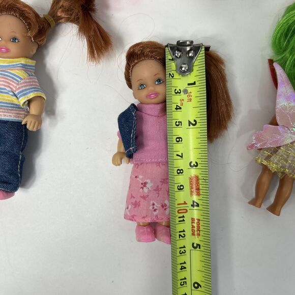 Toddler Doll Lot Fairy Wings Dolgen Denim Shortall Clothing Blonde Brunette - Picture 11 of 13
